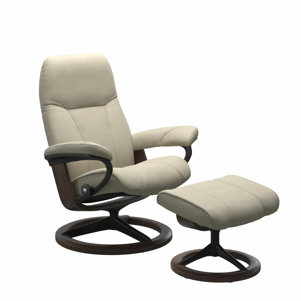 Stressless® Consul (M) Signature chair with footstool Recliners Stressless 4