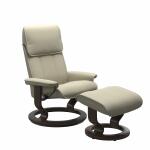 Stressless® Admiral (L) Classic Base Recliner with Ottoman Recliners Stressless 8