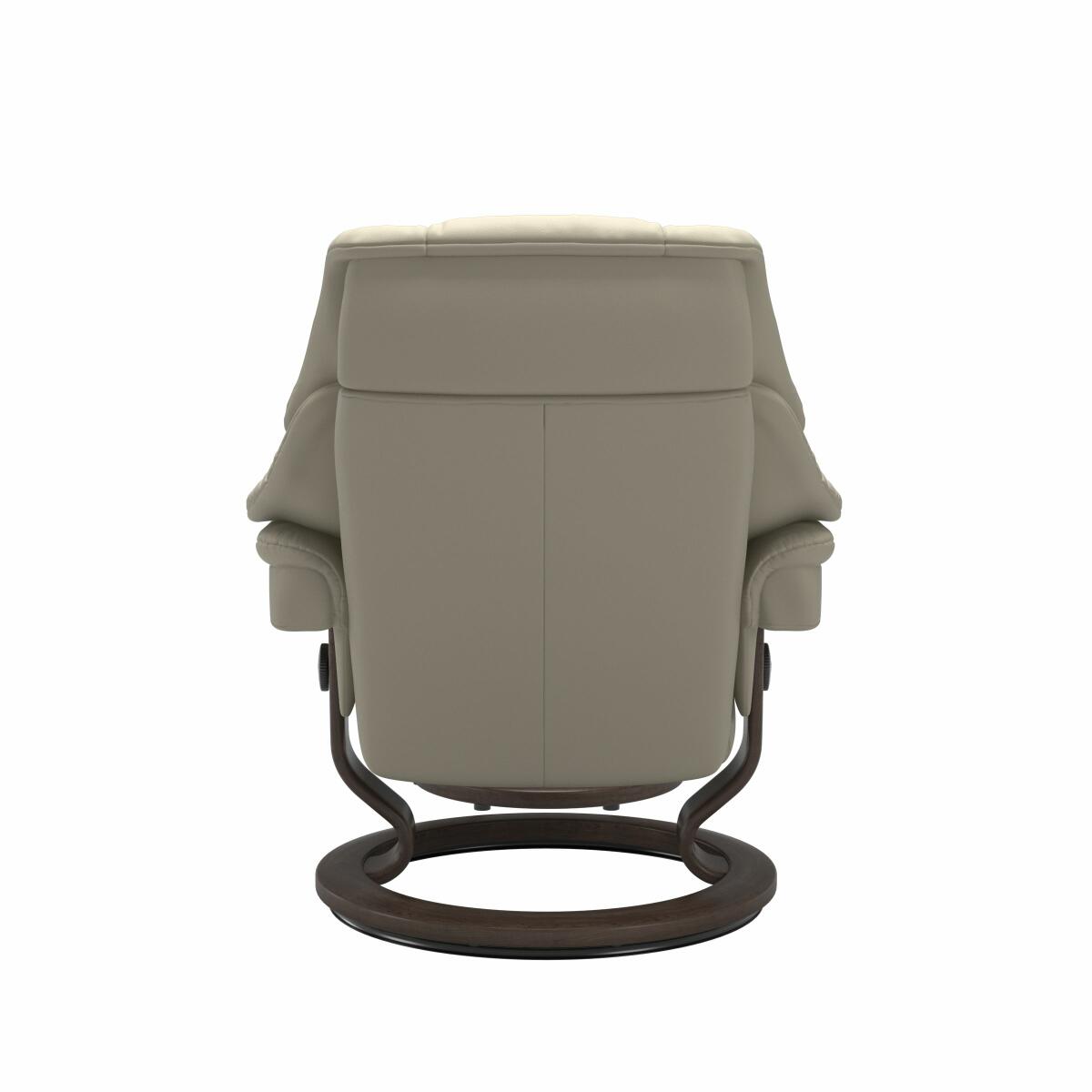 Stressless® Reno (L) Classic Base Recliner with Ottoman Recliners Stressless 6