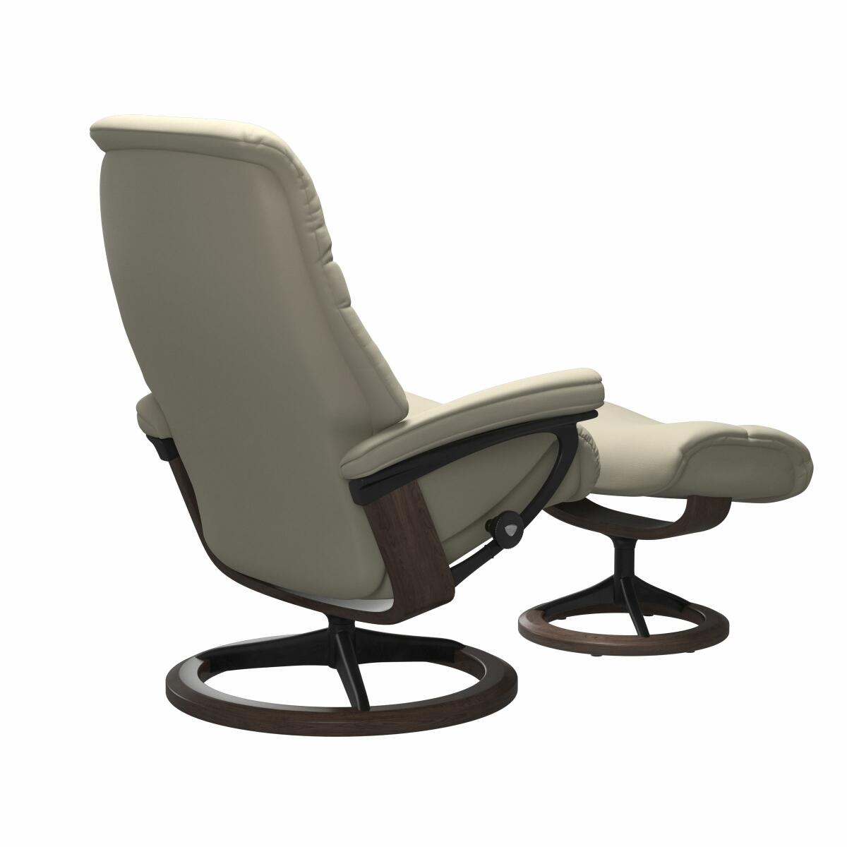 Stressless® Sunrise (L) Signature Base Recliner with Ottoman Recliners Stressless 7