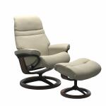 Stressless® Sunrise (L) Signature Base Recliner with Ottoman Recliners Stressless 8