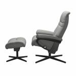 Stressless® Sunrise (M) Cross Chair with Ottoman Recliners Stressless 9