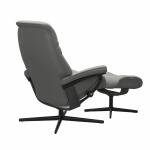 Stressless® Sunrise (M) Cross Chair with Ottoman Recliners Stressless 11