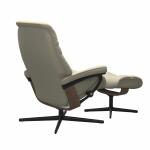 Stressless® Sunrise (L) Cross Chair with Ottoman Recliners Stressless 11