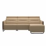 Stressless® Emily Steel 2 seater Power left with Long Seat (M) Sectionals Stressless 8