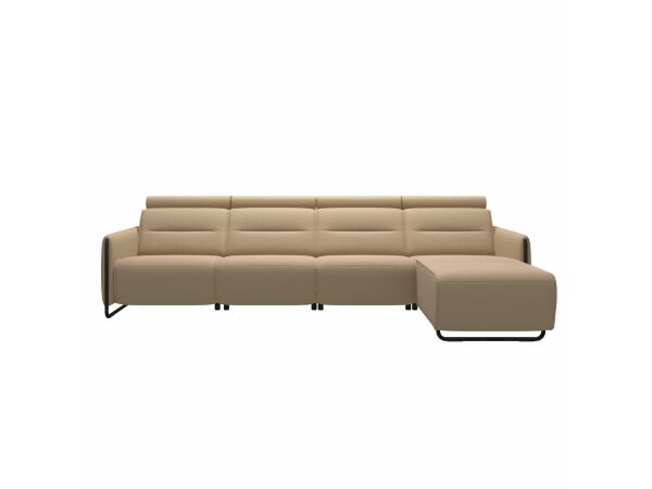 Stressless® Emily Steel 3 seater Power left with Long Seat (M) Sectionals Stressless