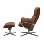 Stressless® Mayfair (M) Cross Chair with Ottoman Recliners Stressless 9