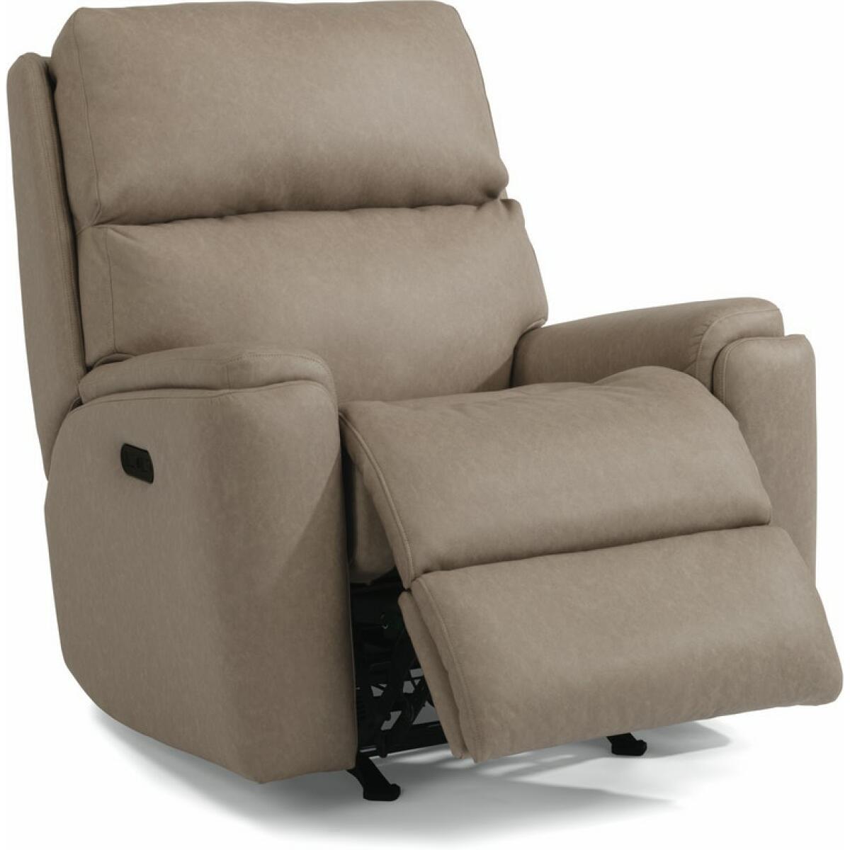 Rio Power Rocking Recliner with Power Headrest Recliners Customizable 5
