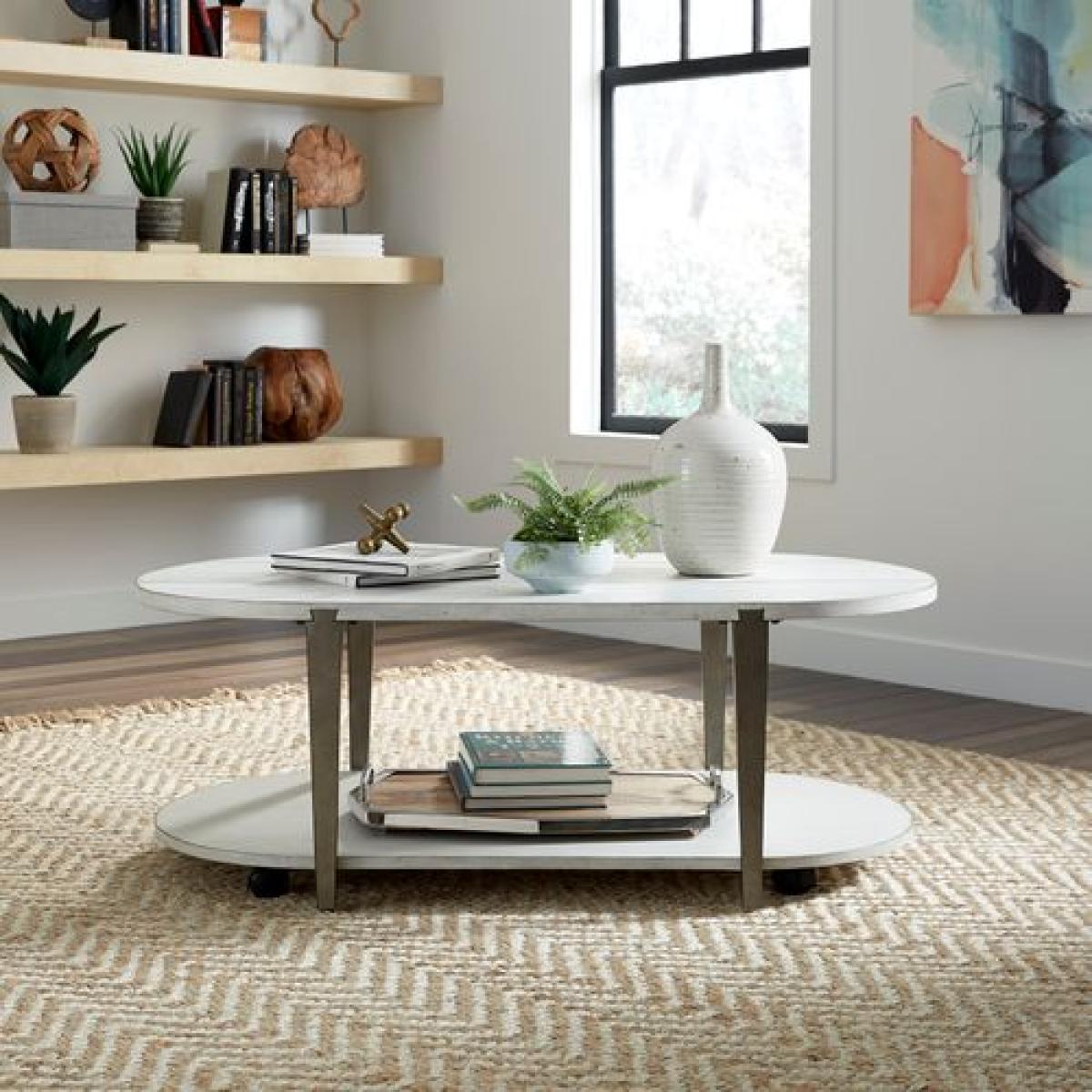 Sterling Oval Cocktail Table Cocktail & Coffee Tables Liberty Furniture 6