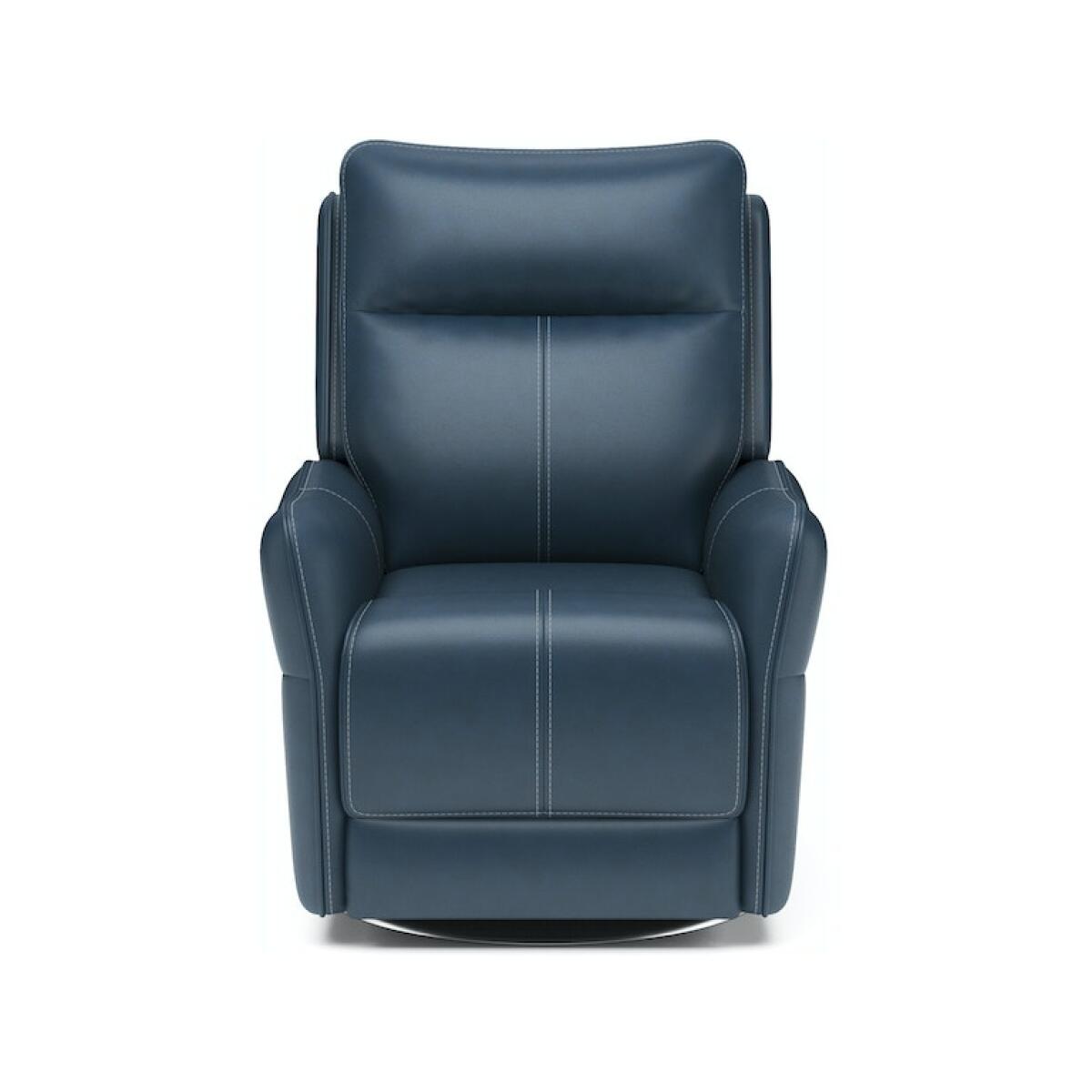 Spin Swivel Power Recliner with Power Headrest and Lumbar Recliners Customizable 4