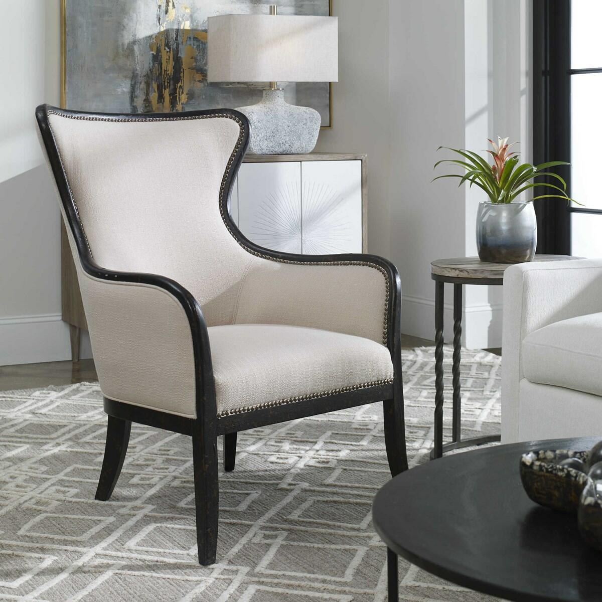 Sandy Wing Chair Chairs Uttermost 5