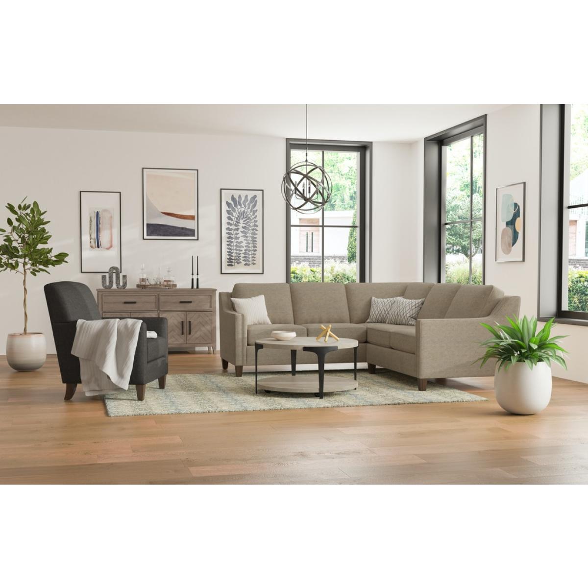 Omni Round Coffee Table with Casters Cocktail & Coffee Tables Customizable 6