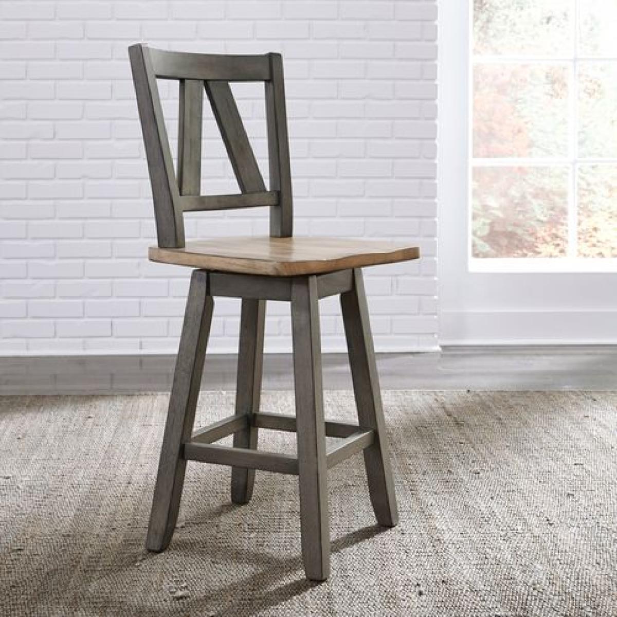 Lindsey Farm Counter Height Swivel Chair Chairs & Benches Liberty Furniture 7