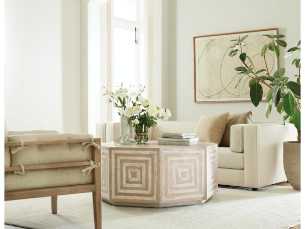 Commerce & Market Octagonal Cocktail Table Cocktail & Coffee Tables Hooker Furniture 15