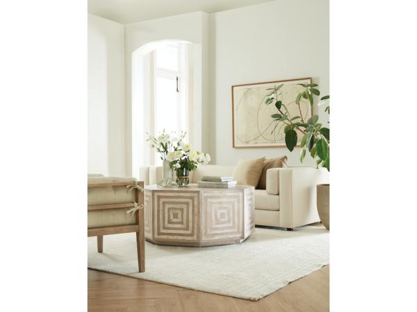 Commerce & Market Octagonal Cocktail Table Cocktail & Coffee Tables Hooker Furniture 16