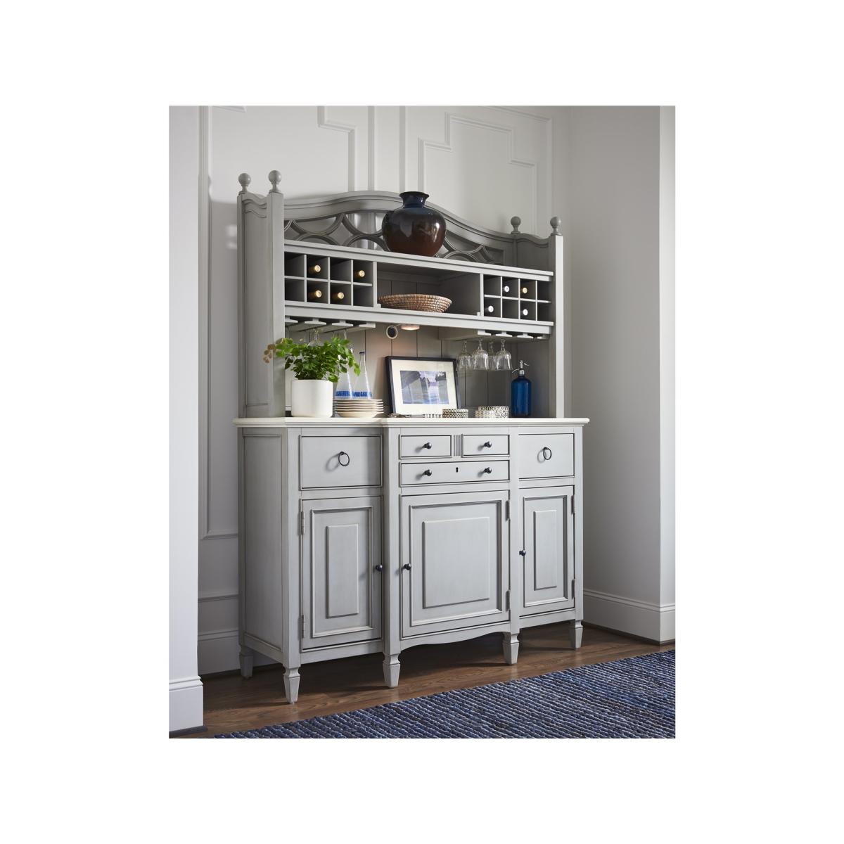 Summer Hill Summer Hill Serving Buffet With Bar Hutch Dining Storage Universal Furniture 6