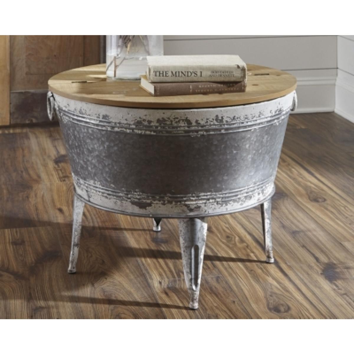 Shellmond Coffee Table With Storage Outlet Home Decor 6