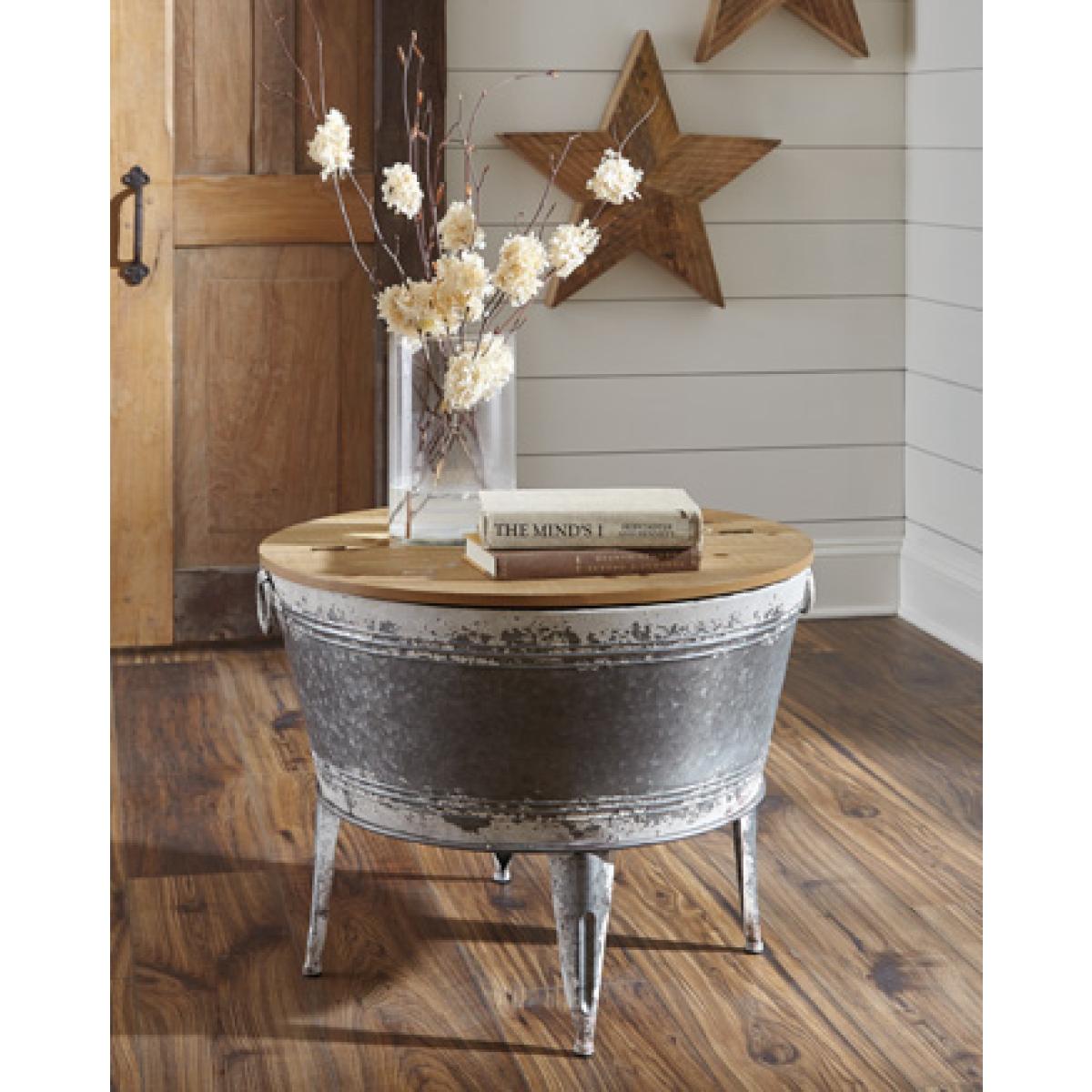 Shellmond Coffee Table With Storage Outlet Home Decor 4