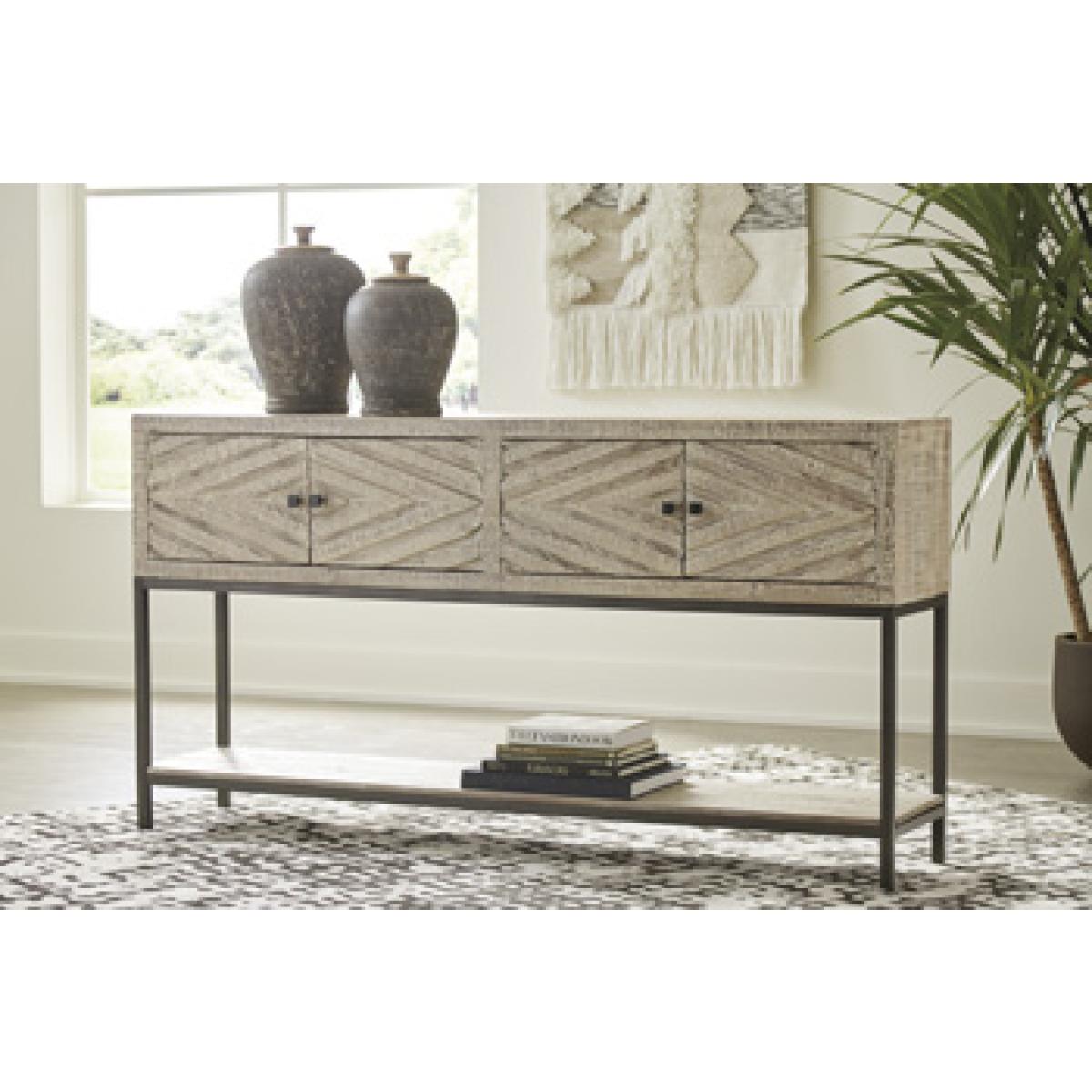 Roanley Sofa/Console Table Outlet Entertainment 4