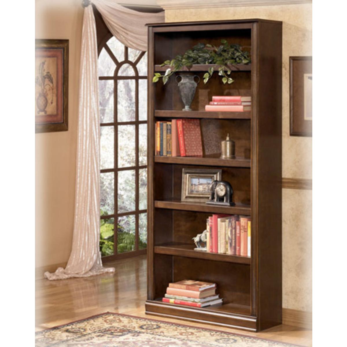 Hamlyn Medium Brown 75″ Bookcase Open Outlet Home Office 4
