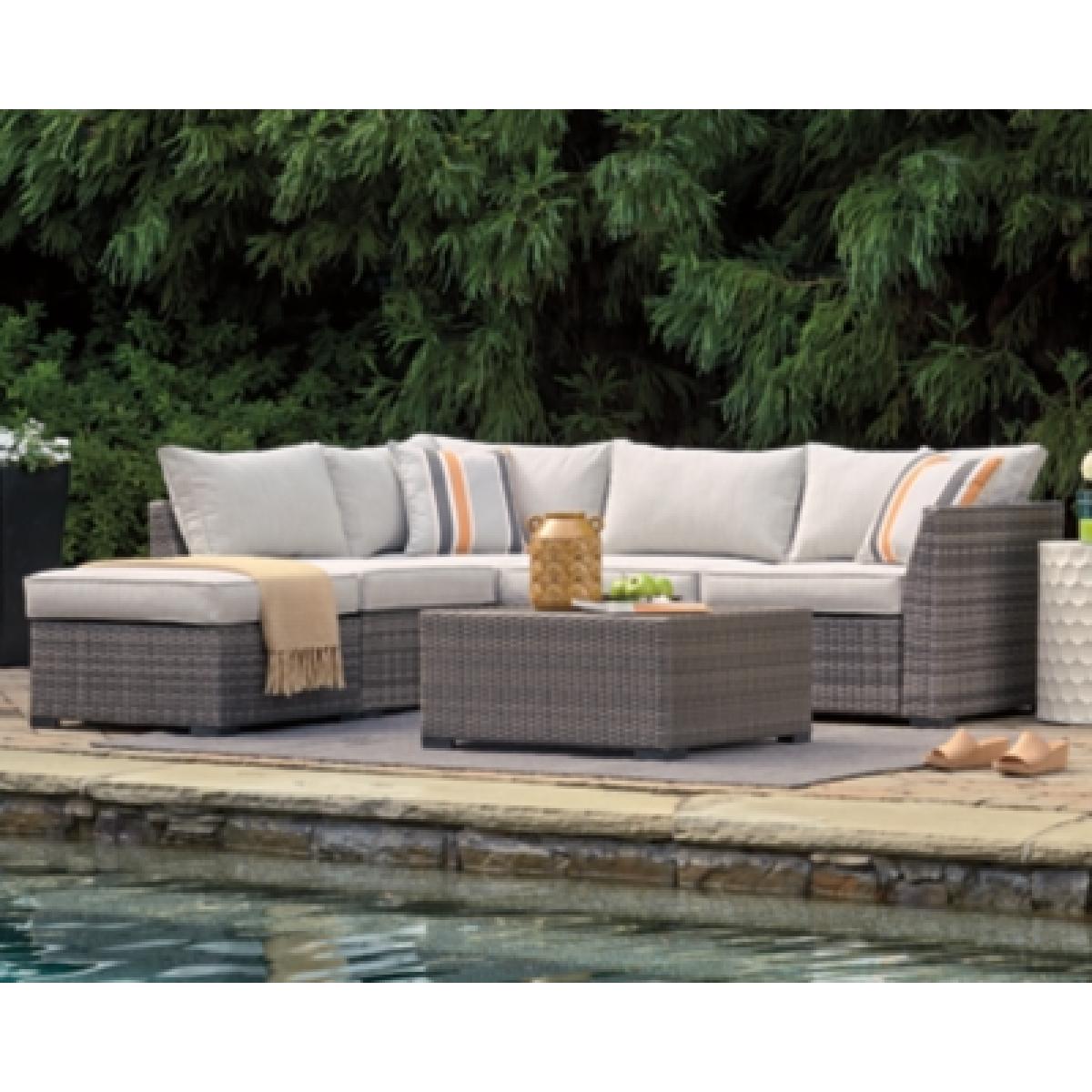 Cherry Point 4-piece Outdoor Sectional Set Outlet Outdoor 6