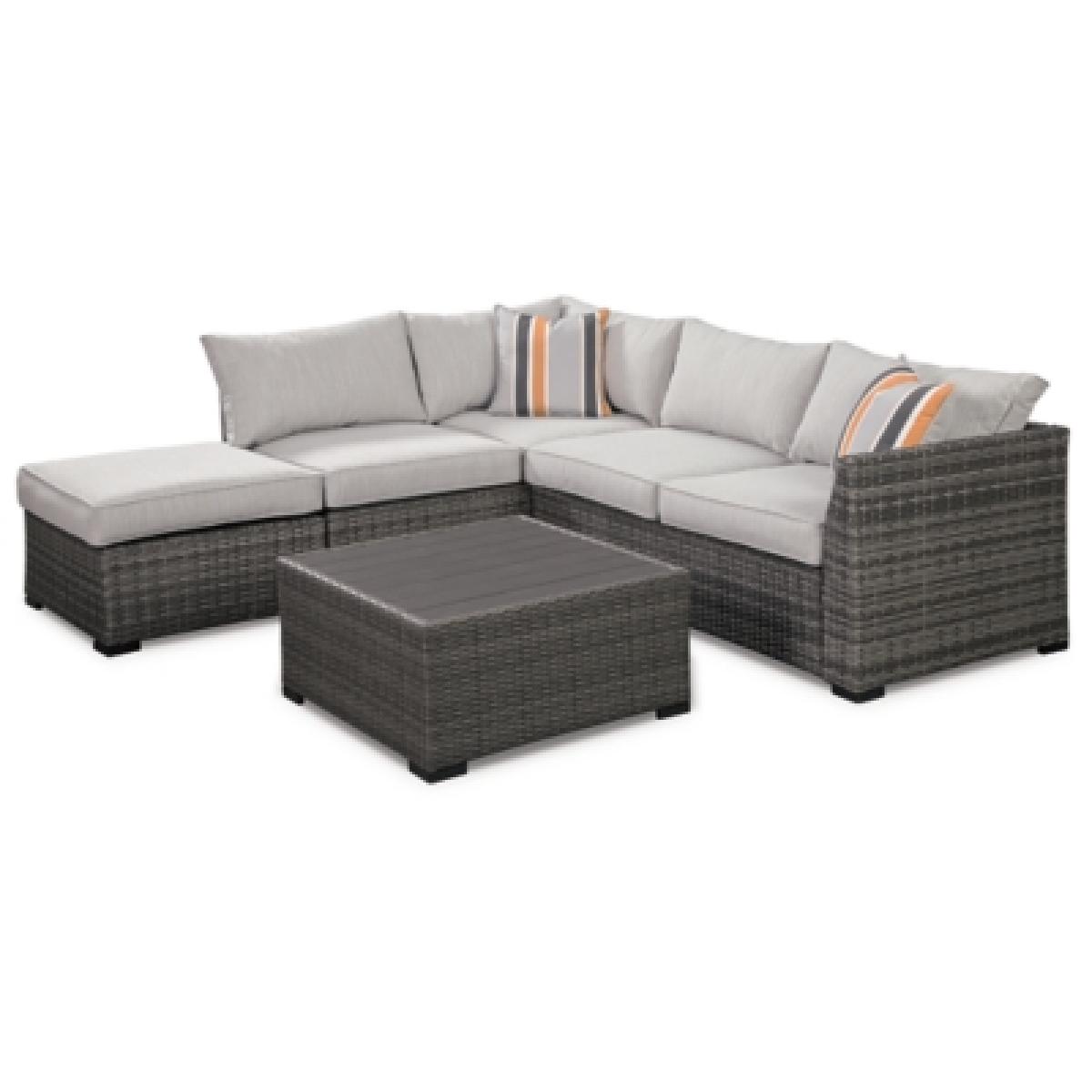 Cherry Point 4-piece Outdoor Sectional Set Outlet Outdoor 5
