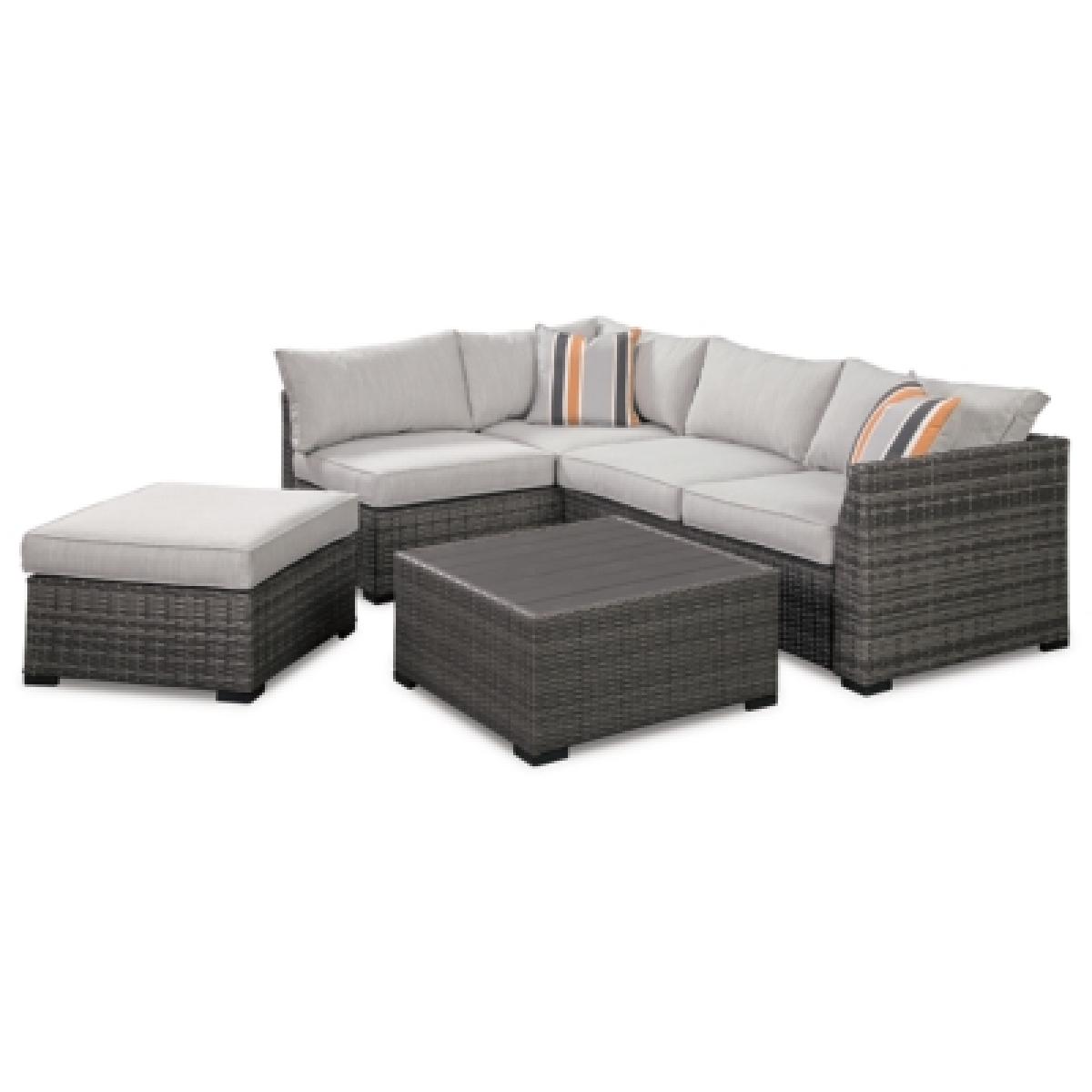 Cherry Point 4-piece Outdoor Sectional Set Outlet Outdoor 7