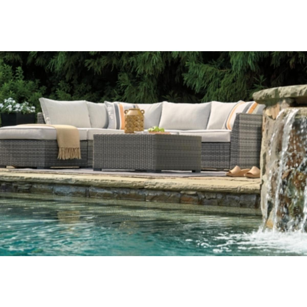 Cherry Point 4-piece Outdoor Sectional Set Outlet Outdoor 10