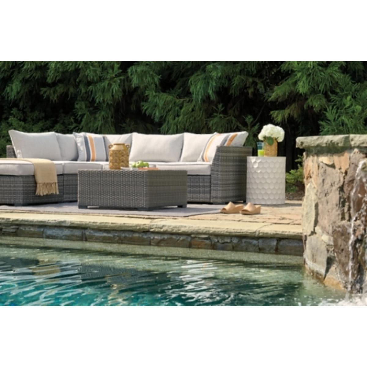 Cherry Point 4-piece Outdoor Sectional Set Outlet Outdoor 12