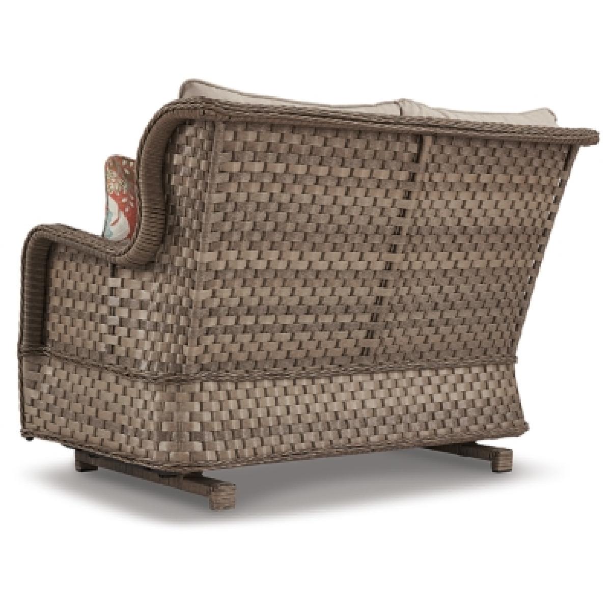 Clear Ridge Glider Loveseat with Cushion Outlet Outdoor 7