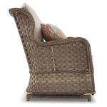 Clear Ridge Glider Loveseat with Cushion Outlet Outdoor 20