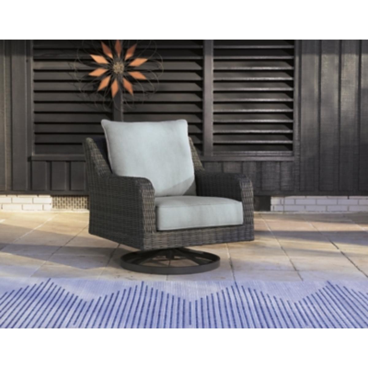 Elite Park Outdoor Swivel Lounge with Cushion Outlet Outdoor 6