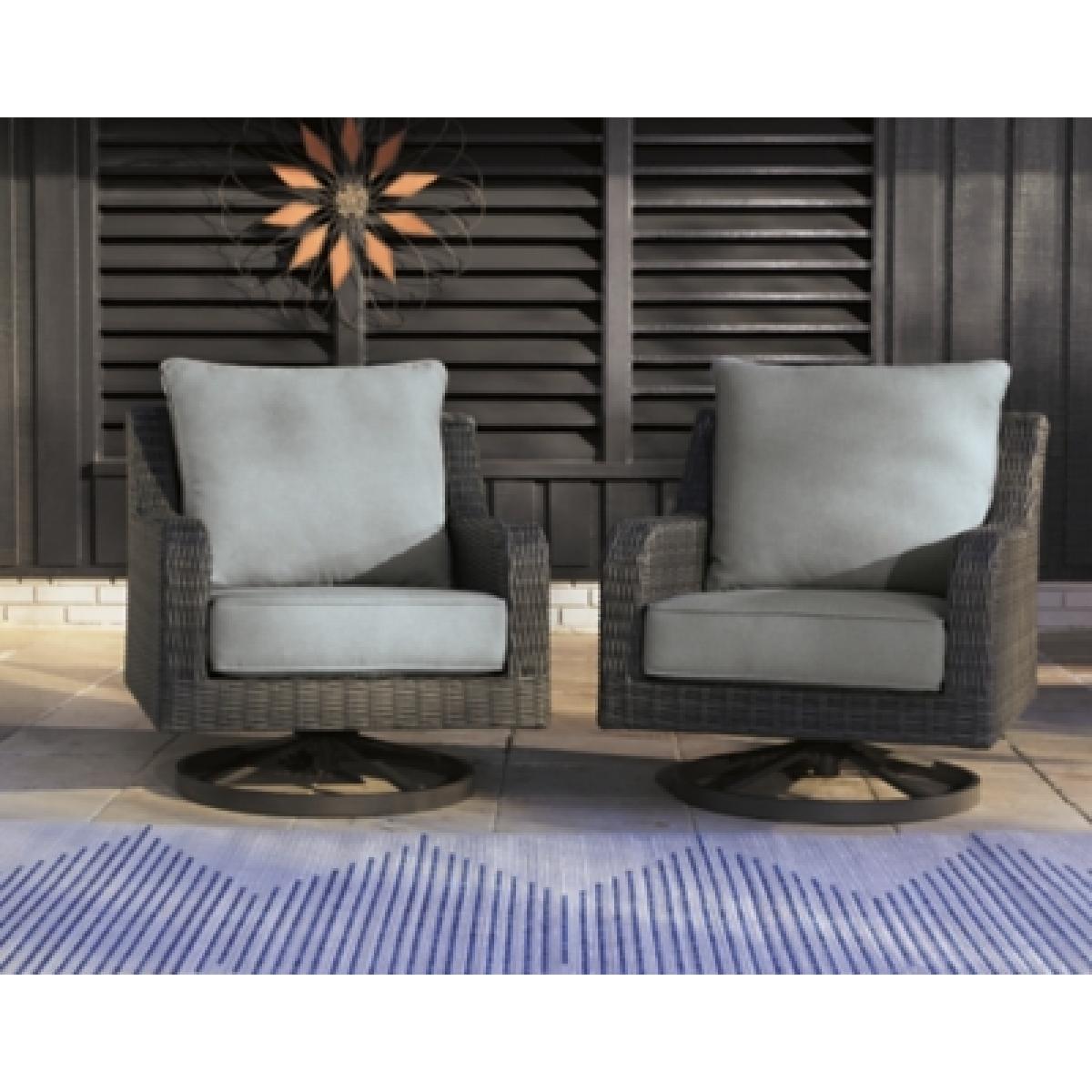 Elite Park Outdoor Swivel Lounge with Cushion Outlet Outdoor 11