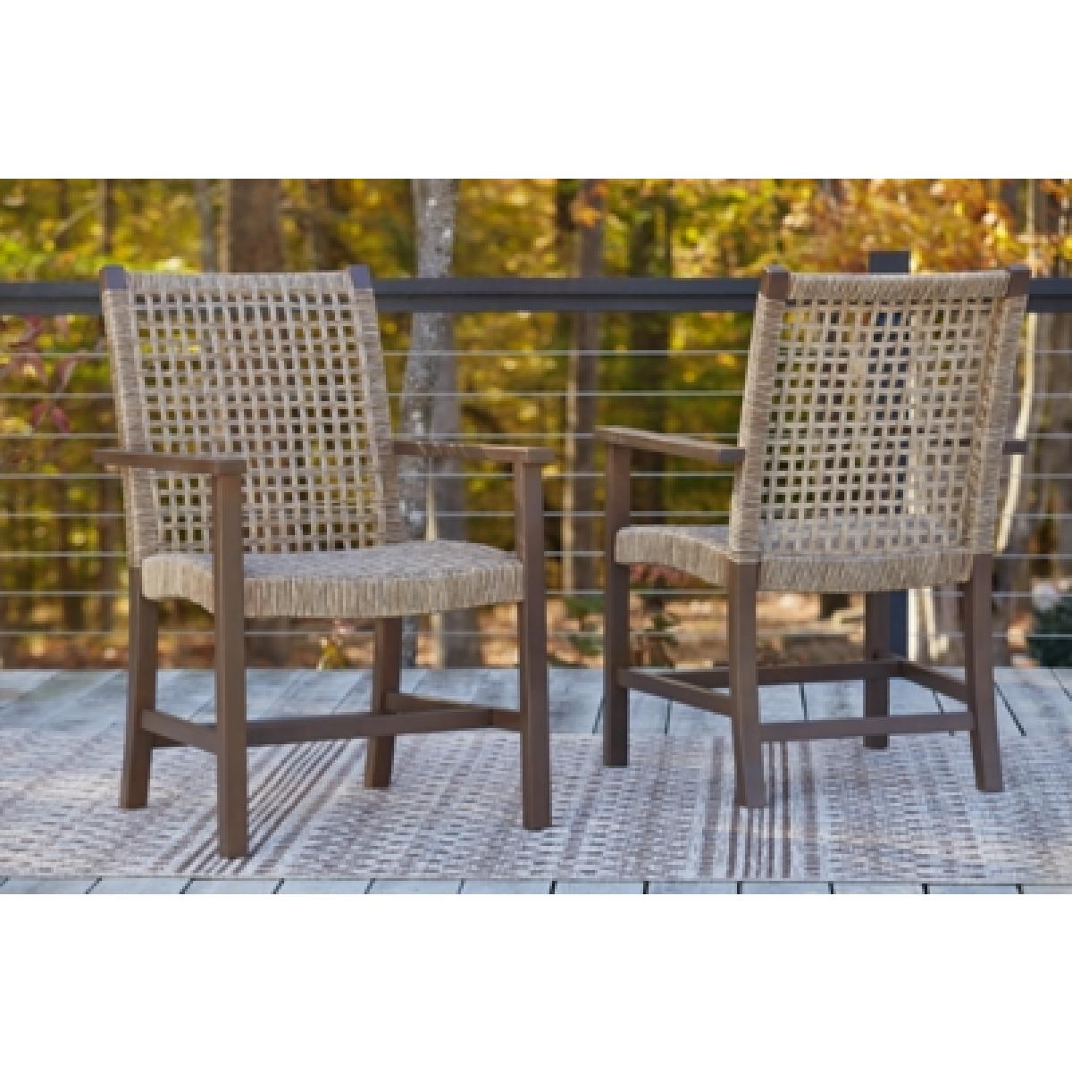 Germalia Outdoor Dining Arm Chair (Set of 2) Outlet Outdoor 6