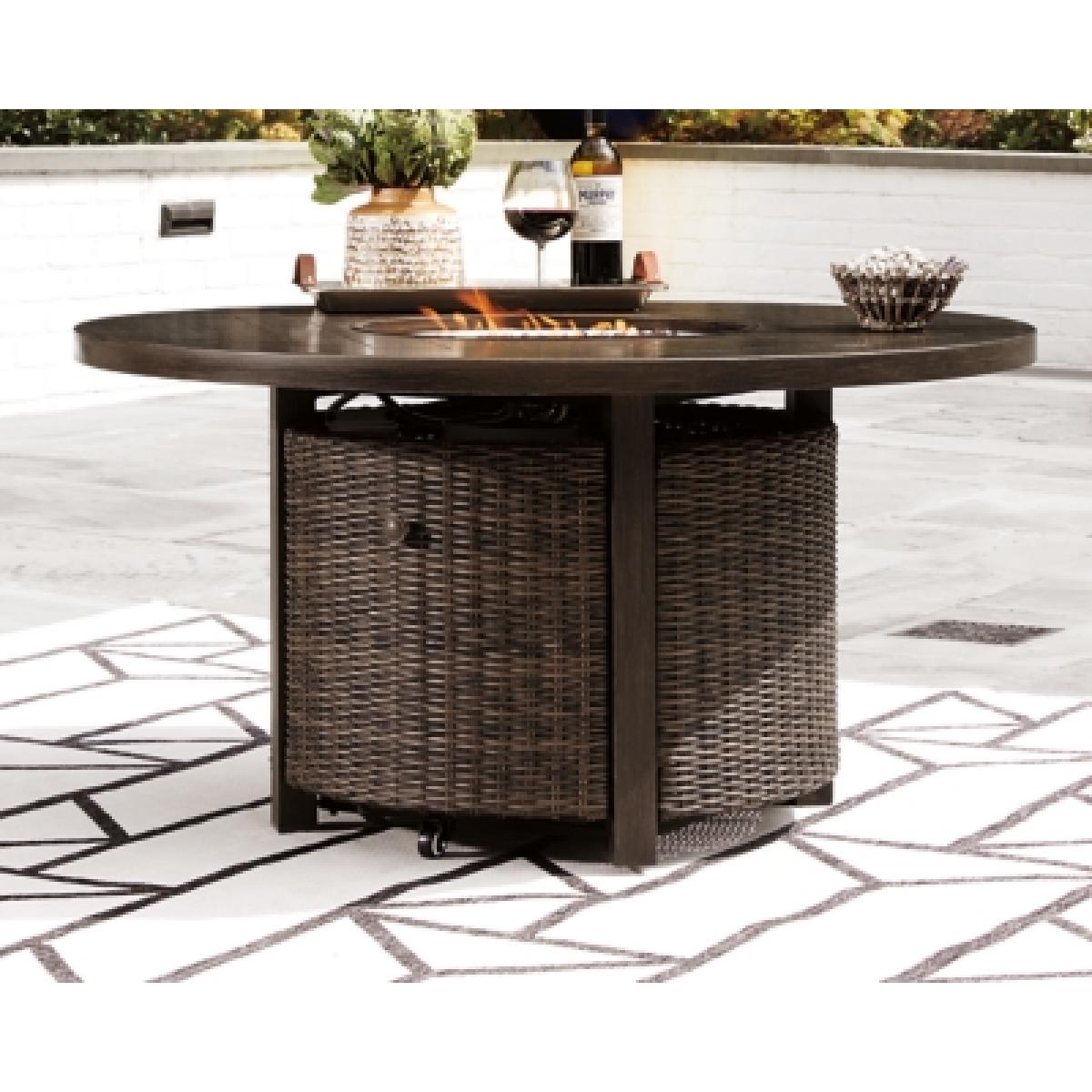Paradise Trail Fire Pit Table Outlet Outdoor 9