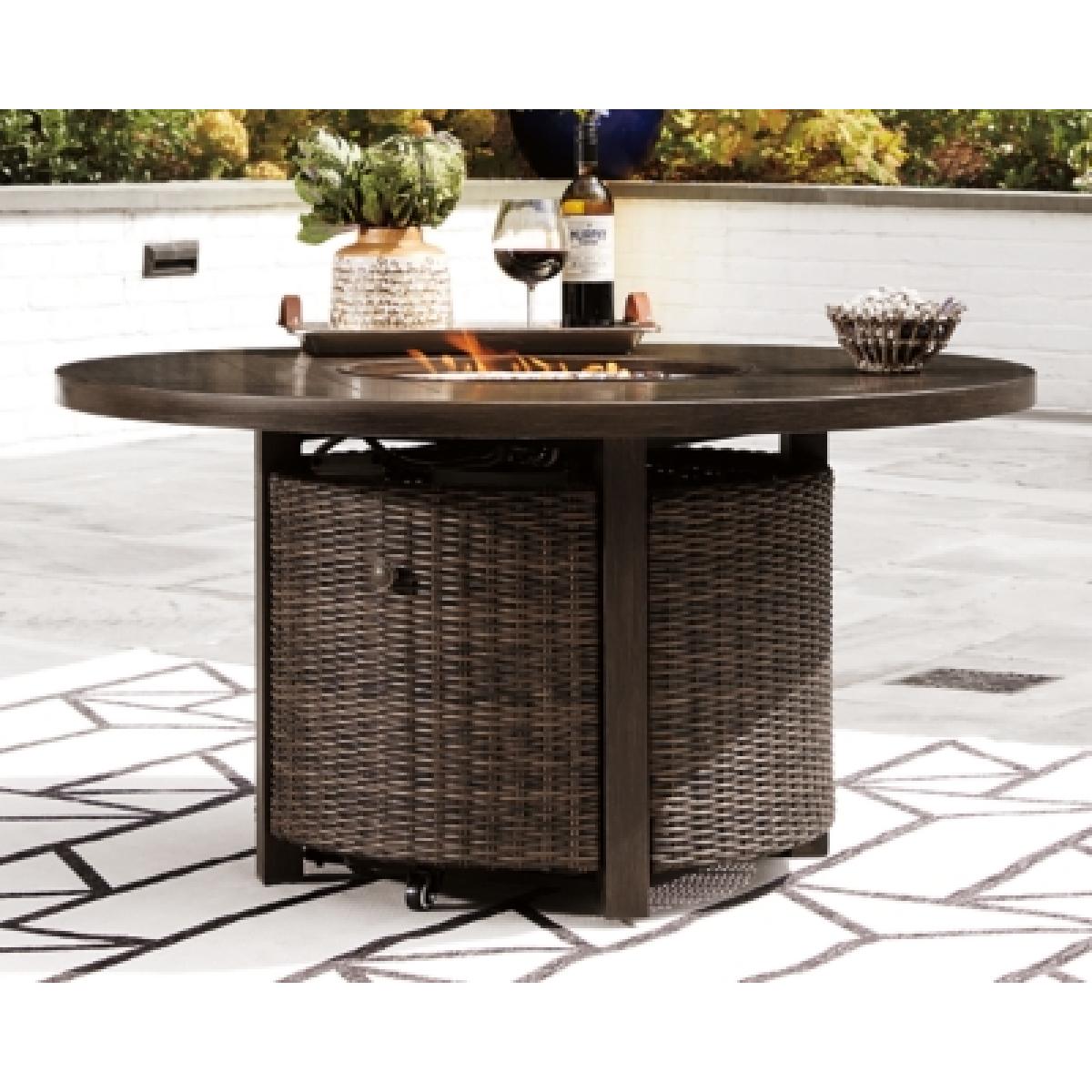 Paradise Trail Fire Pit Table Outlet Outdoor 6