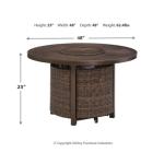 Paradise Trail Fire Pit Table Outlet Outdoor 20