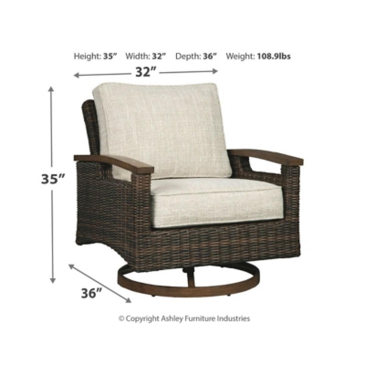 Paradise Trail Swivel Lounge Chair (Set of 2) Outlet Outdoor 10