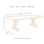 Beachcroft Dining Table with Umbrella Option Outlet Outdoor 17