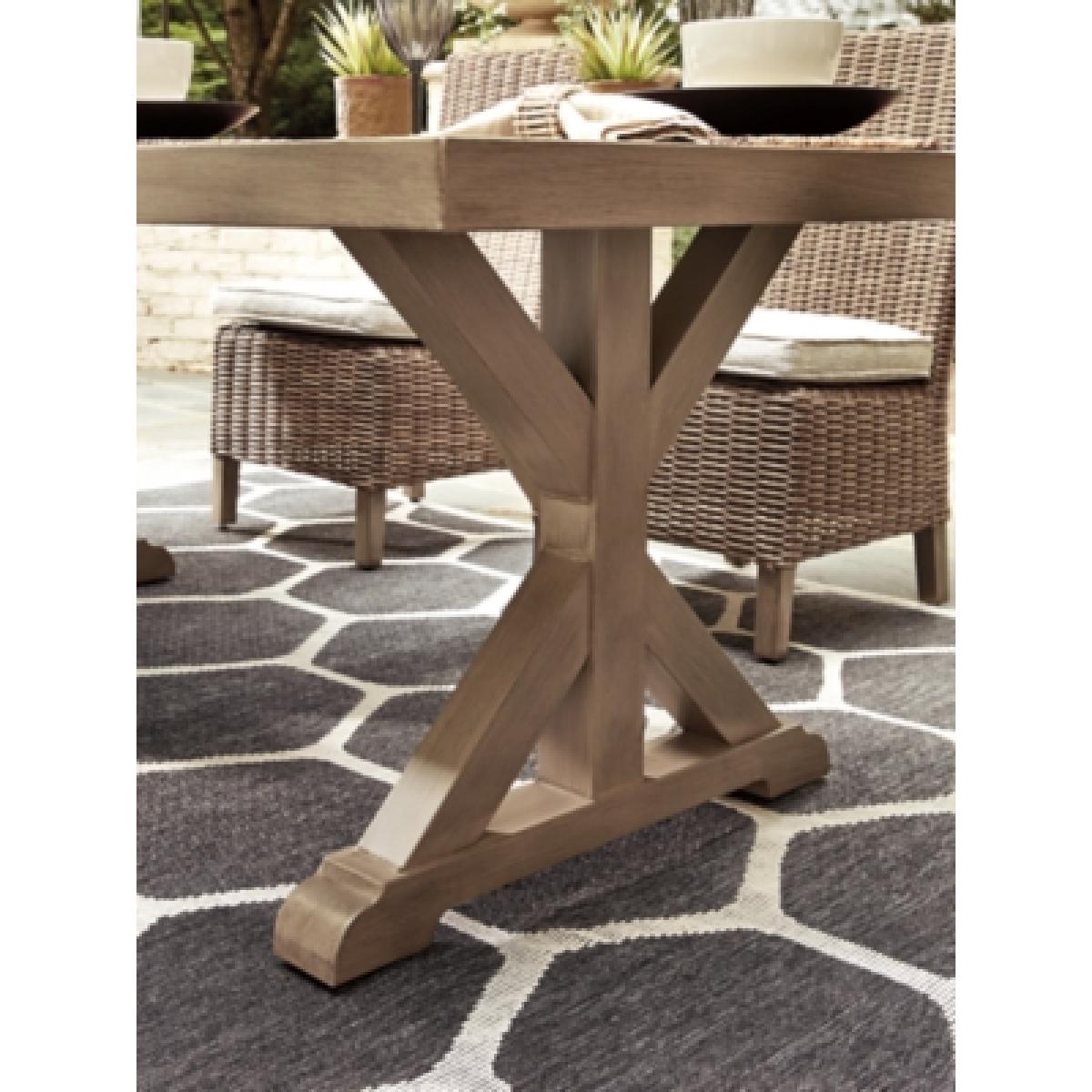 Beachcroft Dining Table with Umbrella Option Outlet Outdoor 12
