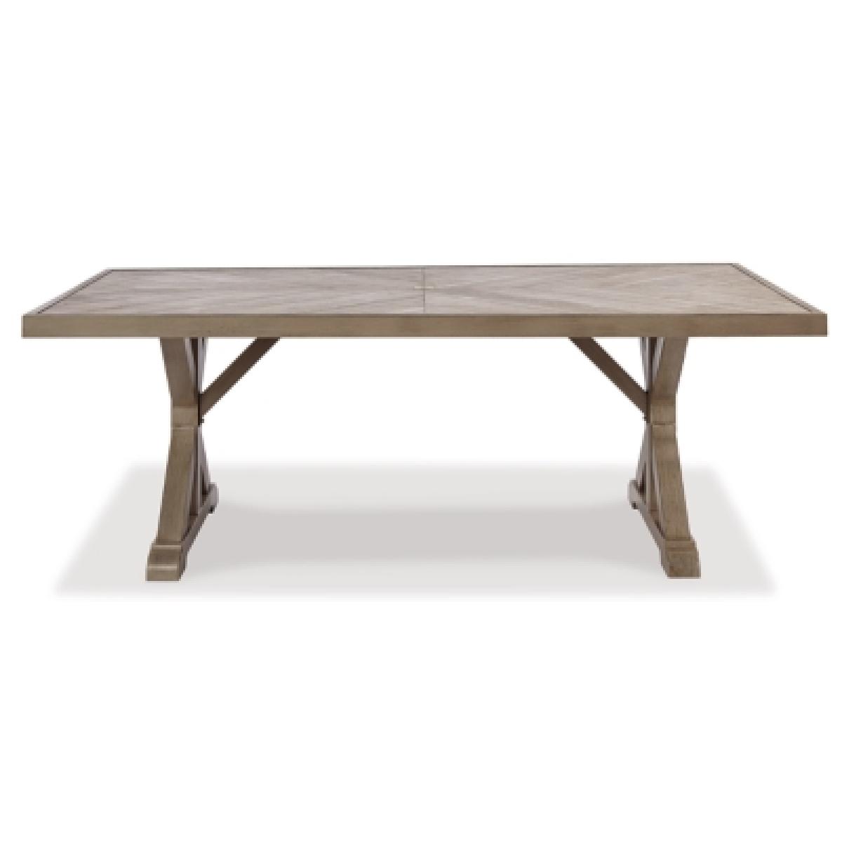 Beachcroft Dining Table with Umbrella Option Outlet Outdoor 7