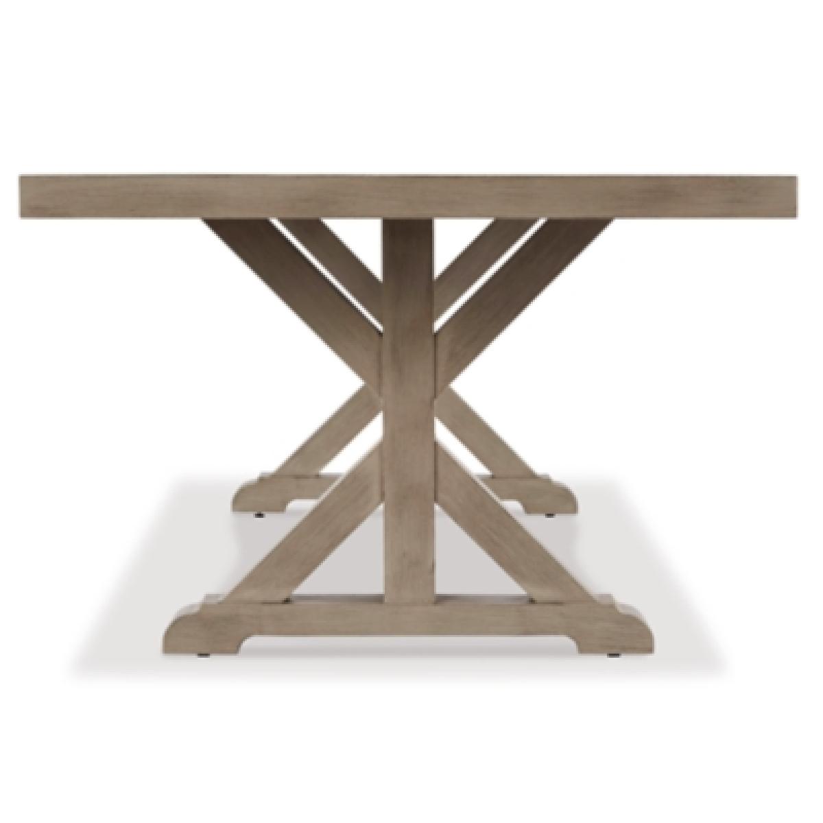 Beachcroft Dining Table with Umbrella Option Outlet Outdoor 9