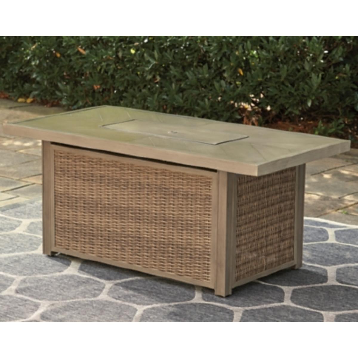 Beachcroft Fire Pit Table Outlet Outdoor 8
