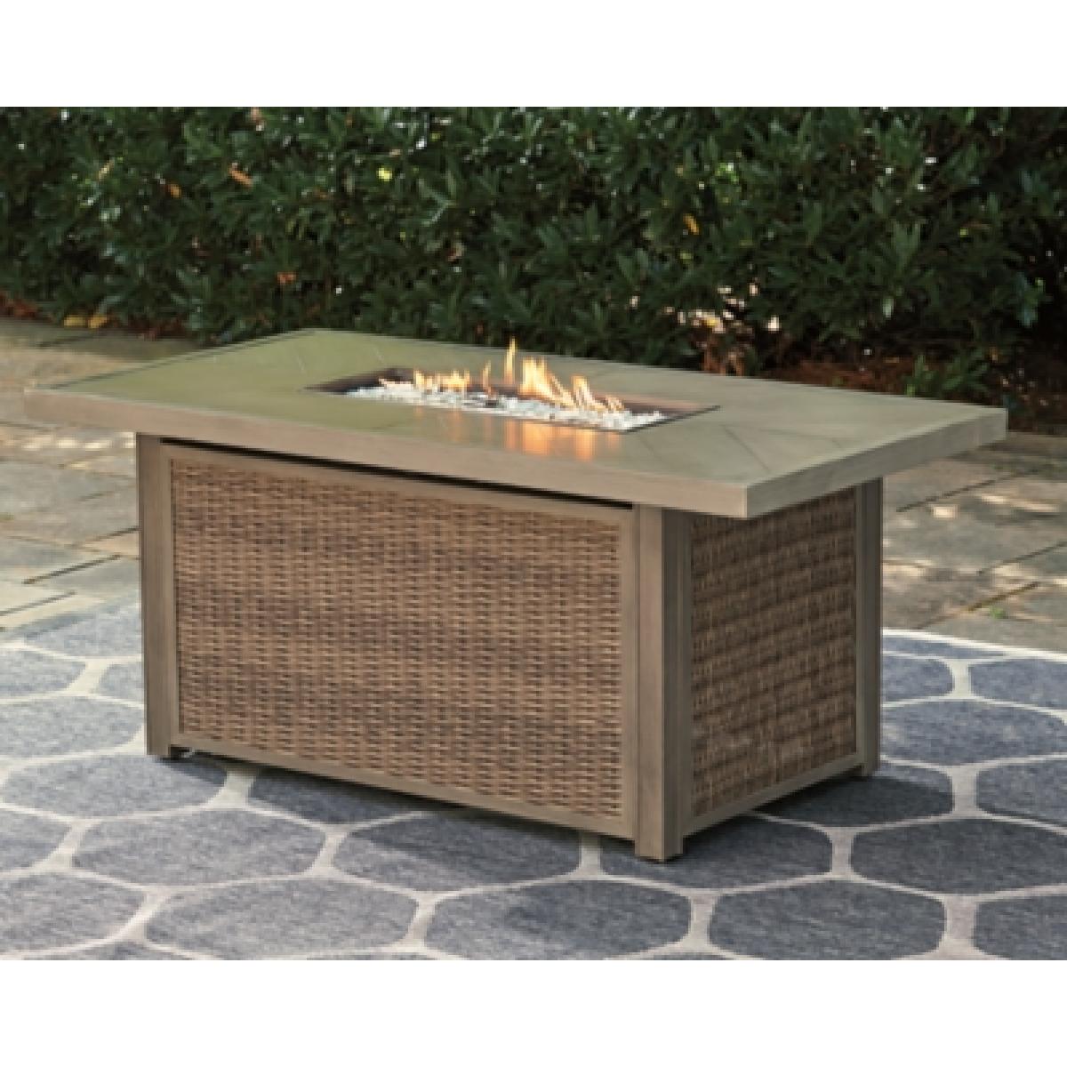 Beachcroft Fire Pit Table Outlet Outdoor 9