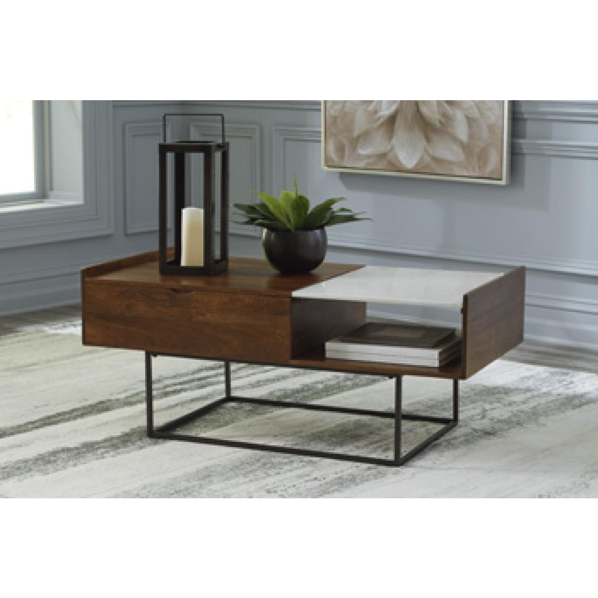 Rusitori Lift-Top Coffee Table Outlet Tables 4