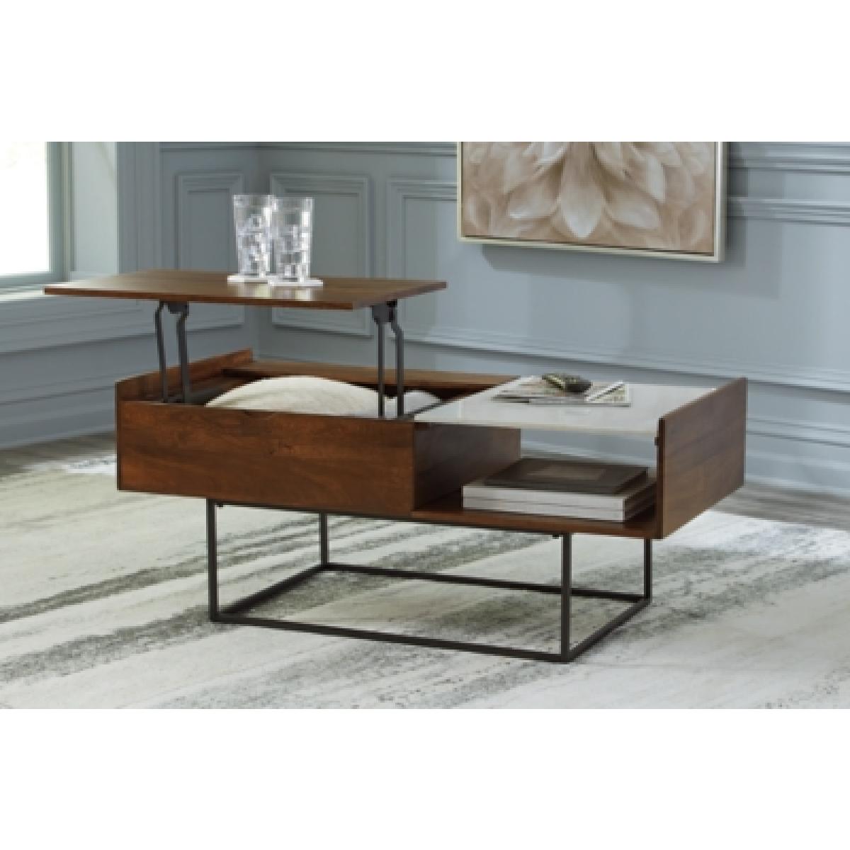 Rusitori Lift-Top Coffee Table Outlet Tables 11