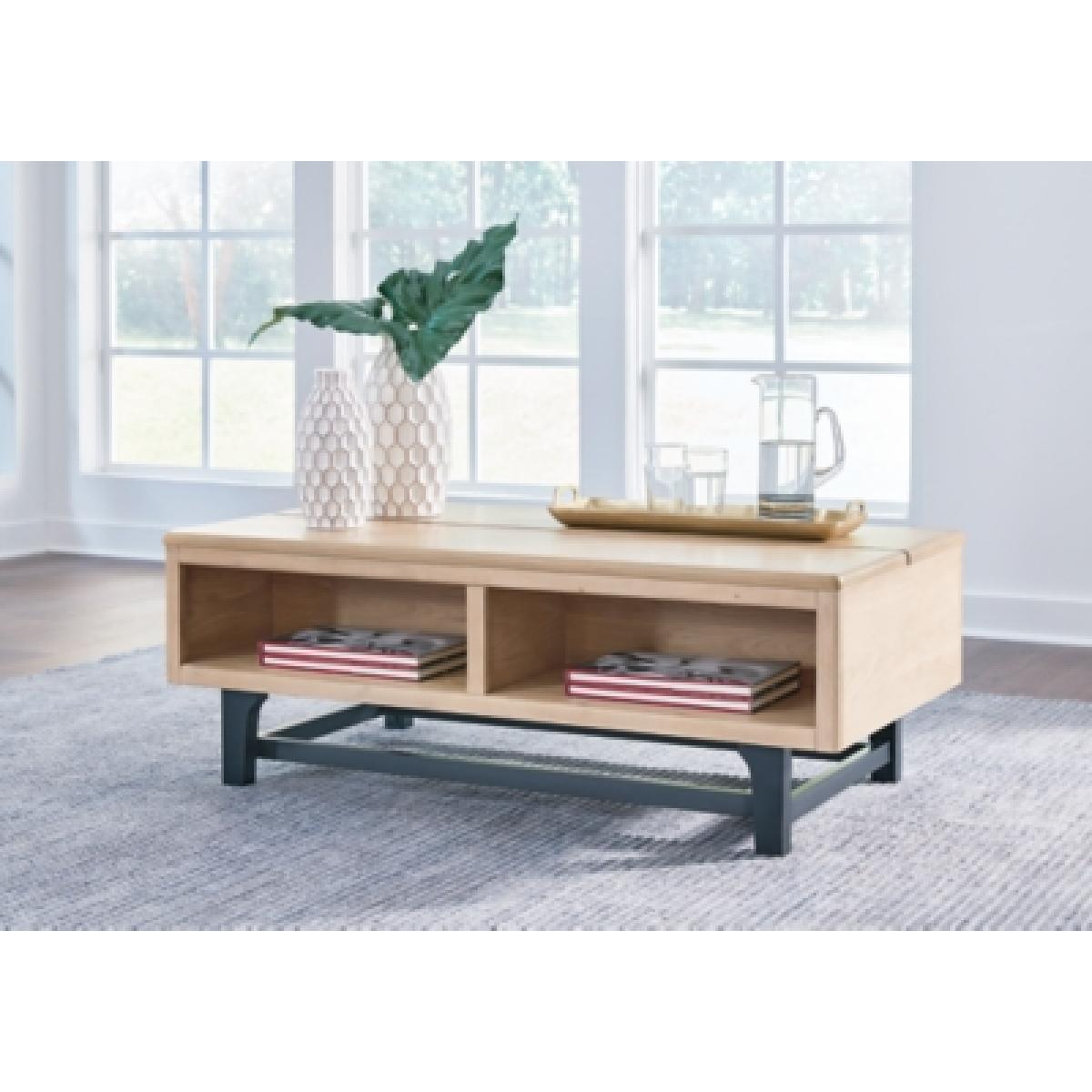 Freslowe Lift-Top Coffee Table Outlet Tables 6