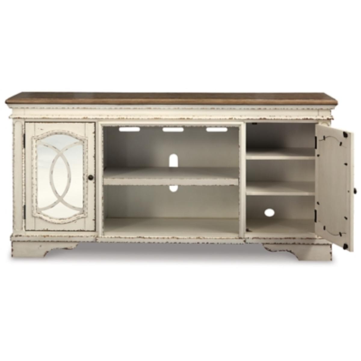 Realyn 74″ TV Stand Outlet Entertainment 7