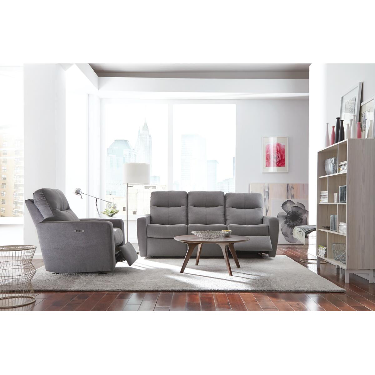 Cairo Sofa Power Recliner w/ Power Headrest Sofas Customizable 8