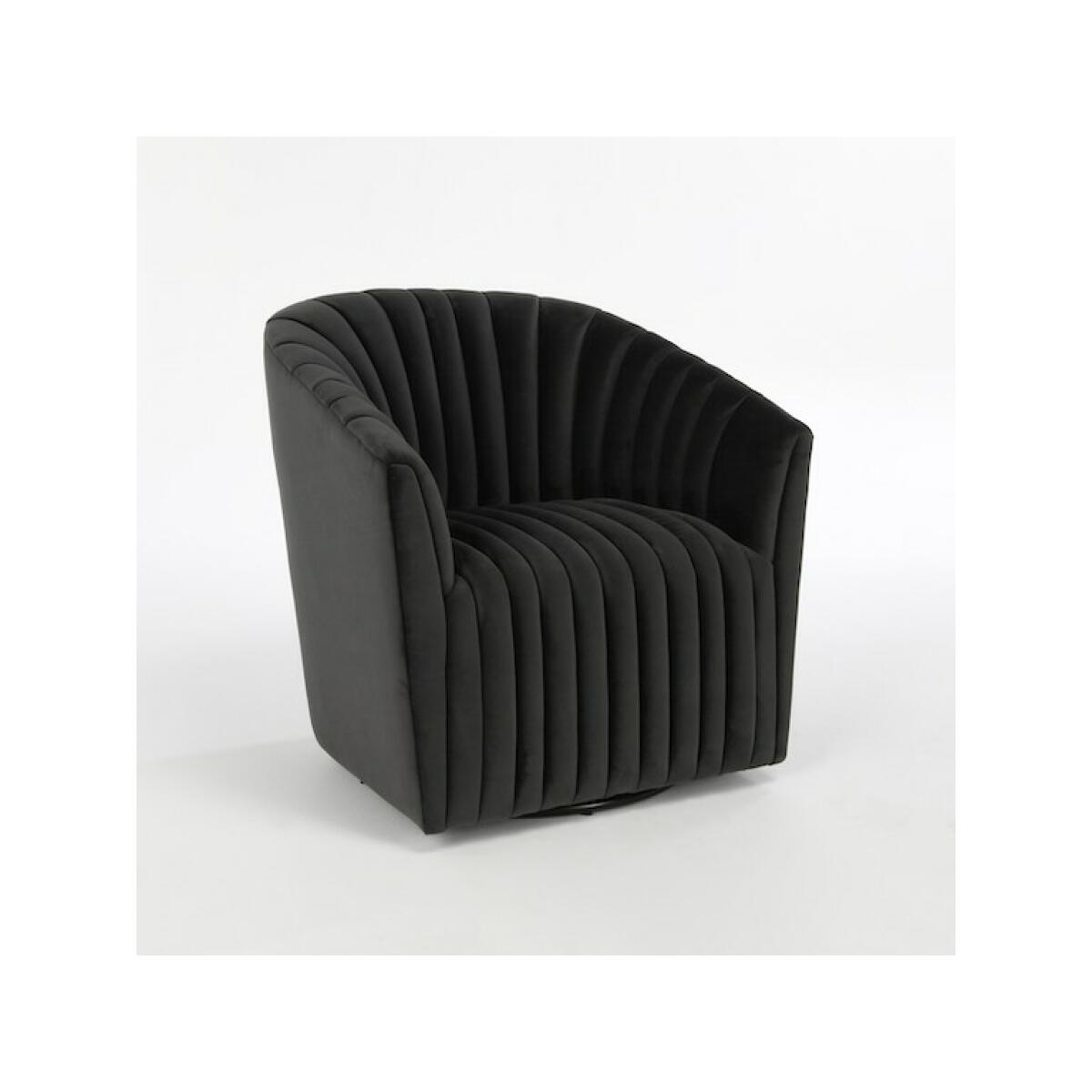 Arline Swivel Accent Chair Grey Chairs Classic Home 4
